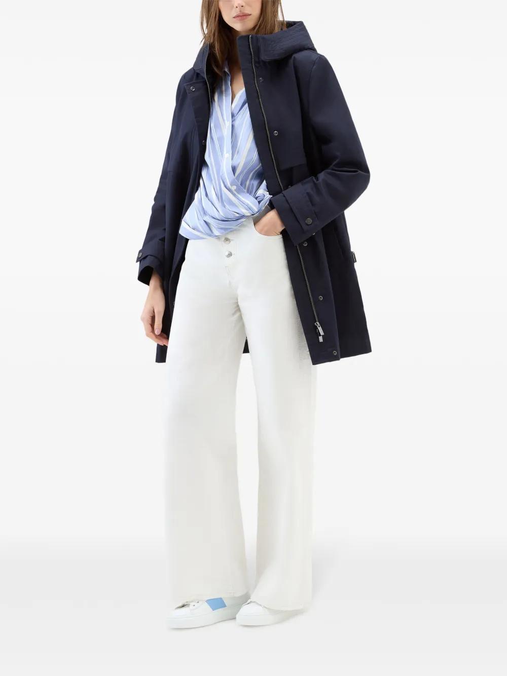cotton hooded parka coat Product Image