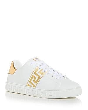 Versace Mens Embroidered Greca Low Top Sneakers Product Image