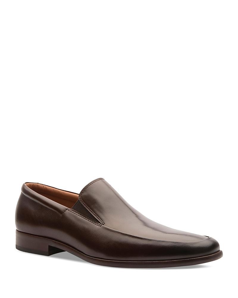 Mens Vicente Croc Leather Penny Loafers Product Image