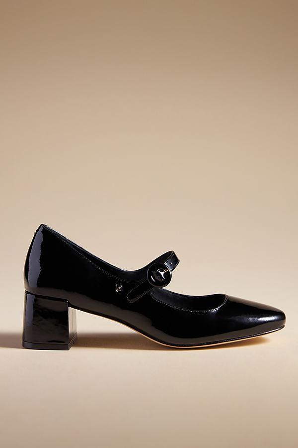Larroude Womens Blair Buckled Ankle Strap Block Heel Pumps Product Image