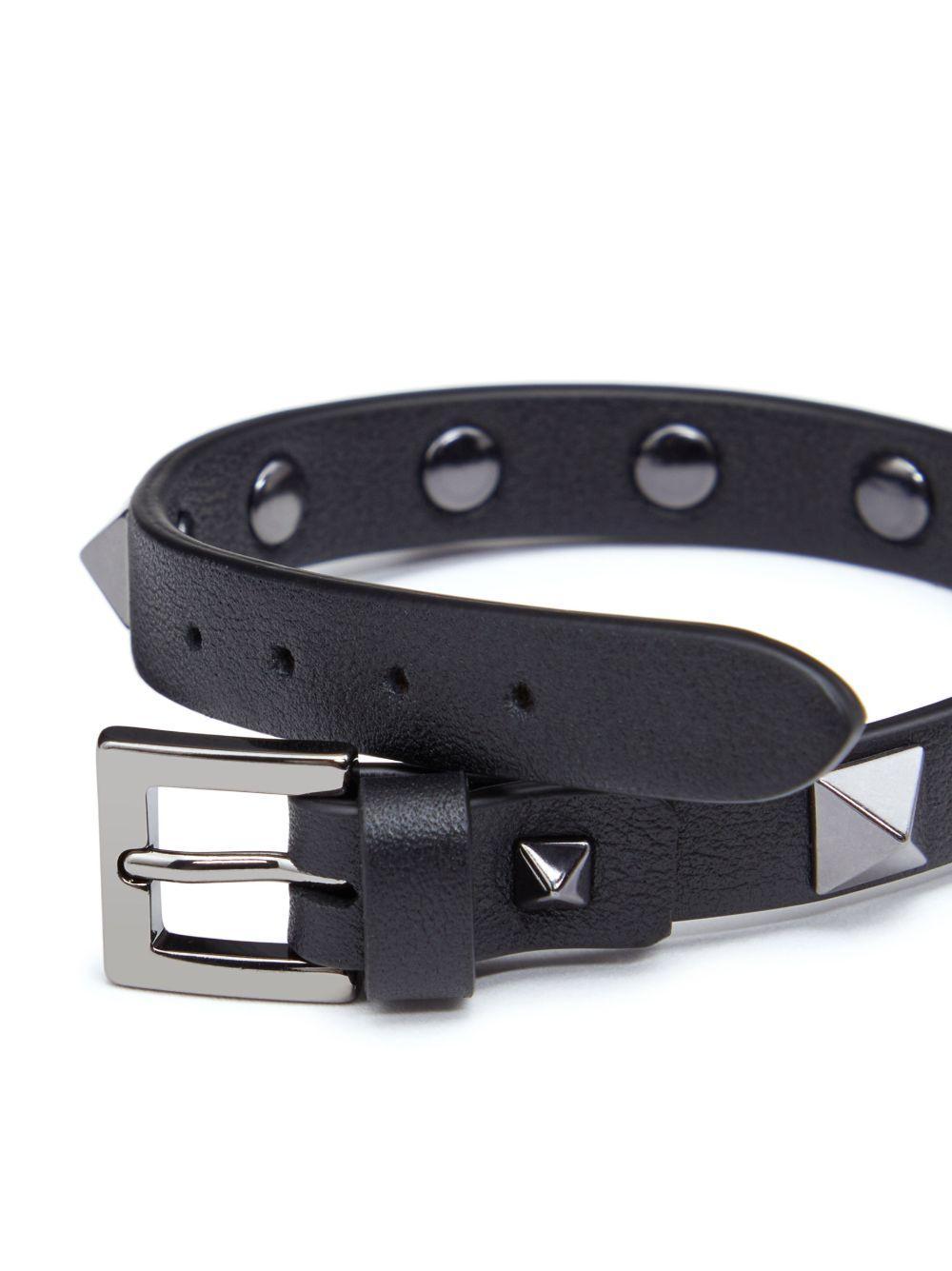 Rockstud leather bracelet Product Image