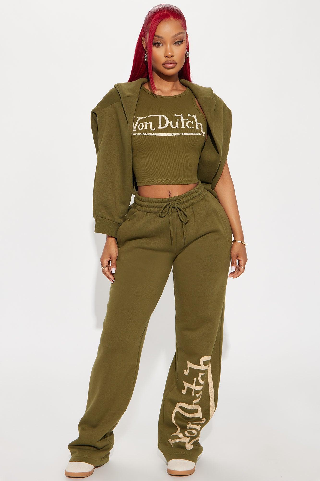 Von Dutch Vintage Tank Top - Olive Product Image