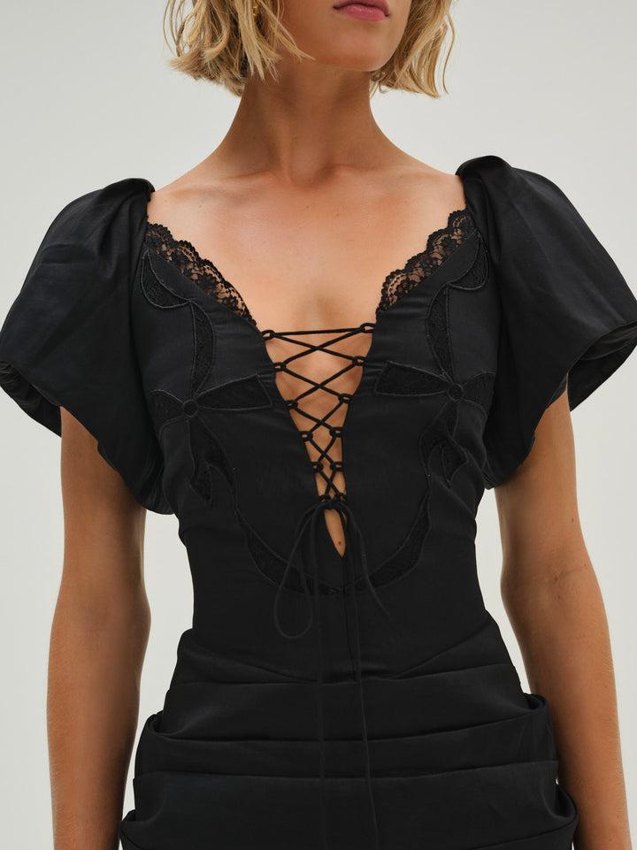 Singrid Mini Dress — Black Product Image