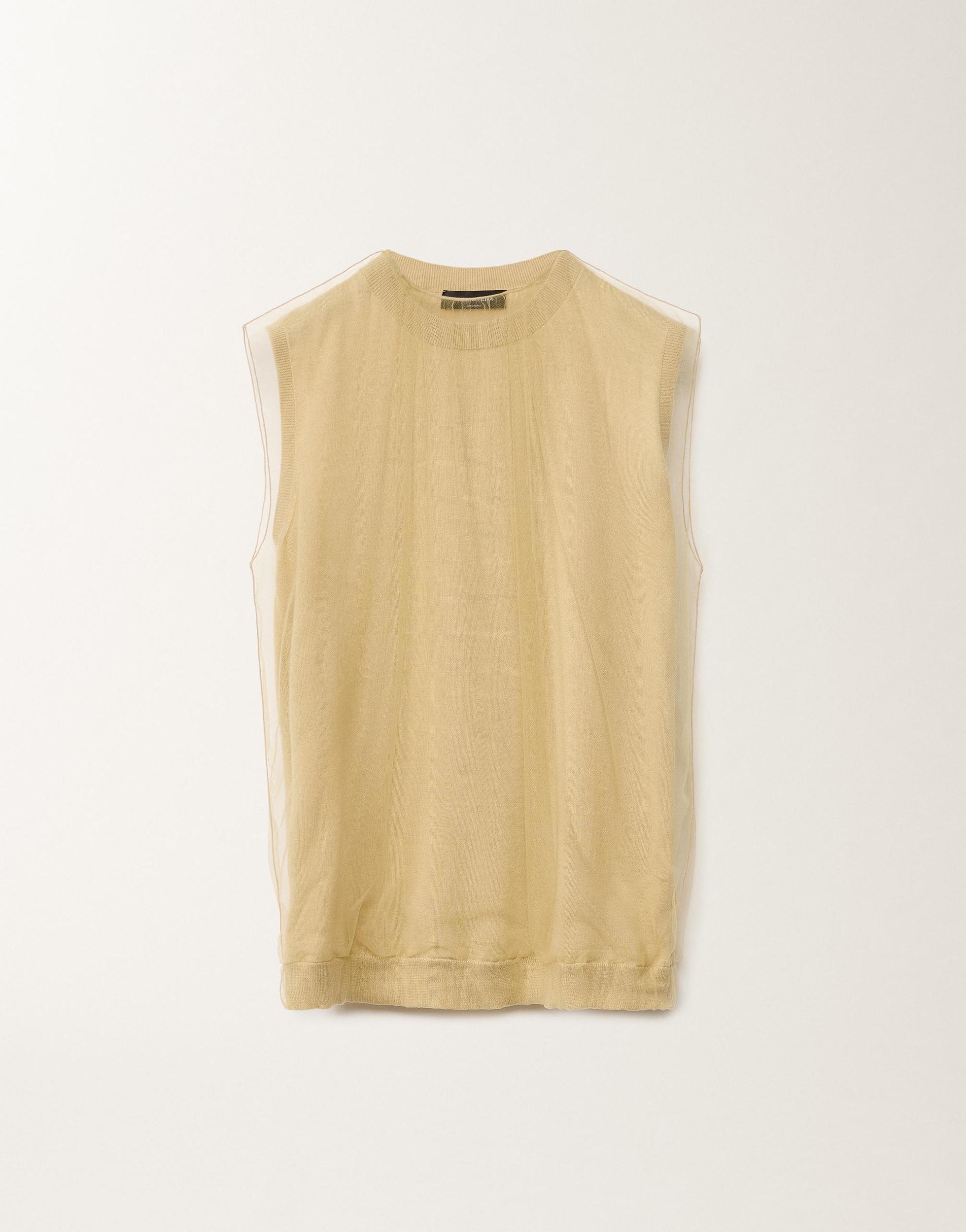 FABIANA FILIPPI Cashmere And Silk Vest Top In Yellow Product Image