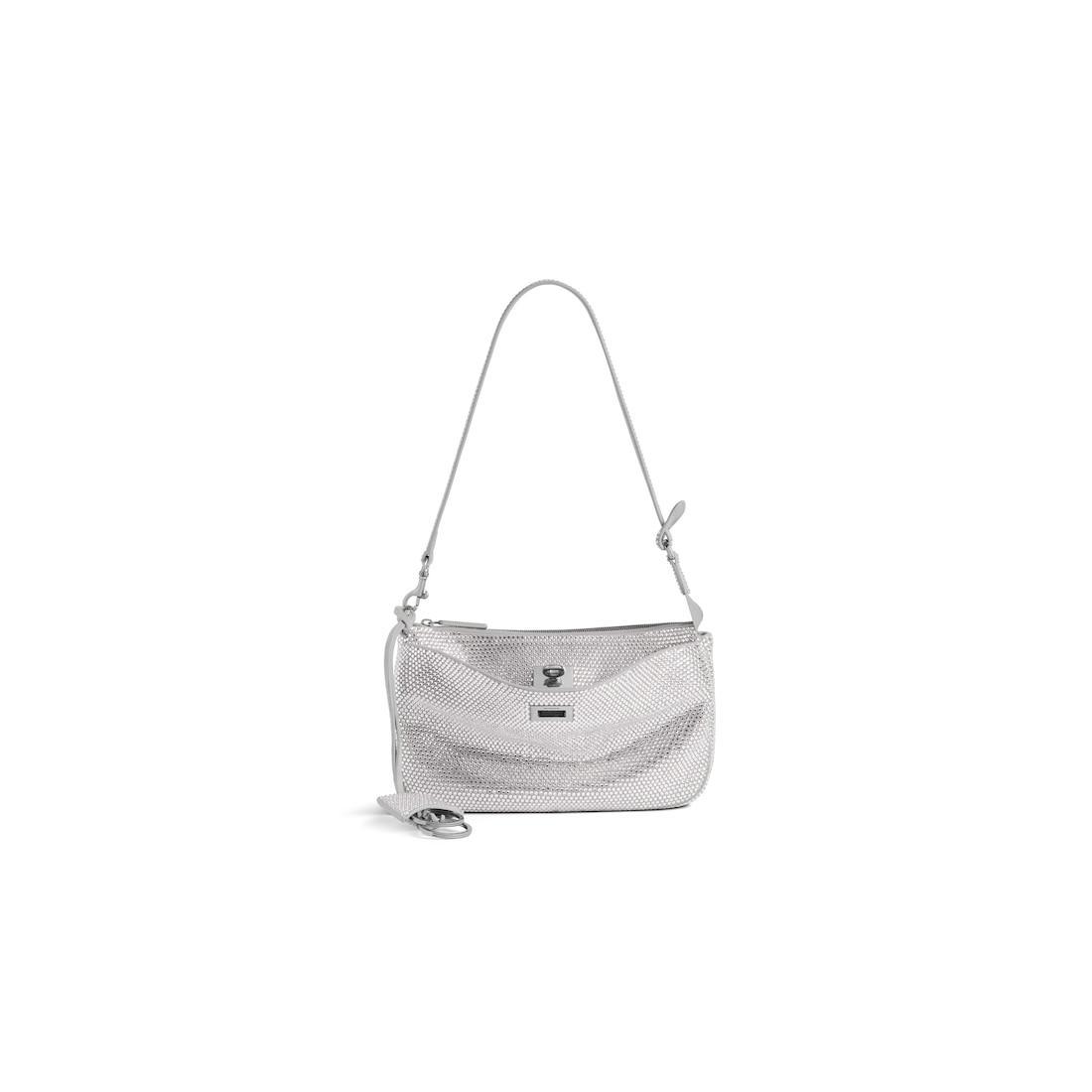 Women's Rodeo Sling Pochette With Rhinestones in Smoke Grey Product Image