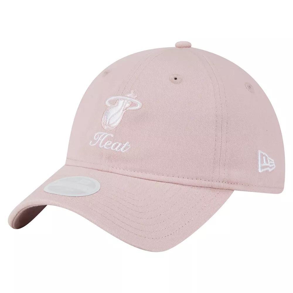 Women's New Era  Pink Miami Heat Gameday Preppy 9TWENTY Adjustable Hat Product Image