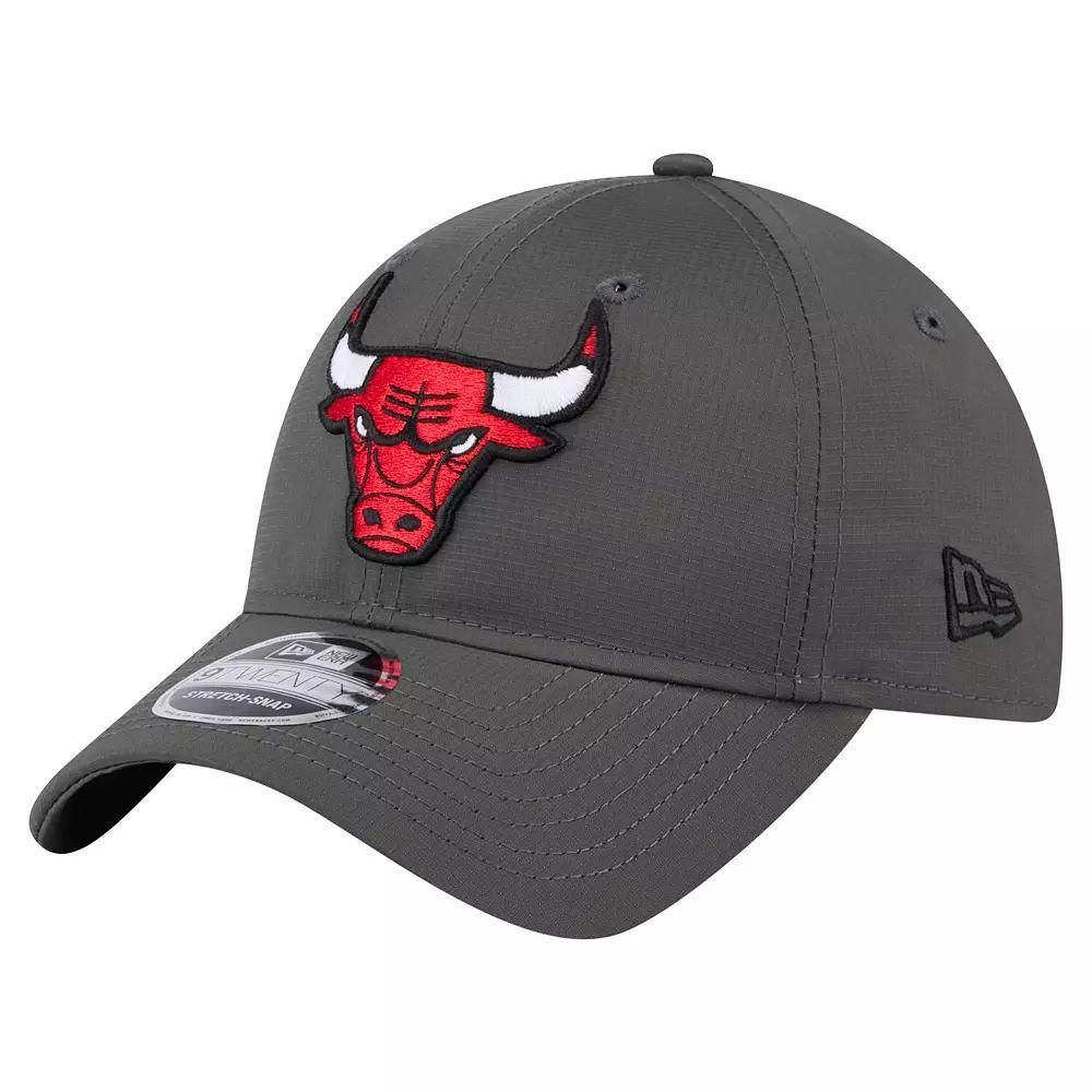 Men's New Era Charcoal Chicago Bulls Active Ripstop 9TWENTY Adjustable Hat Product Image