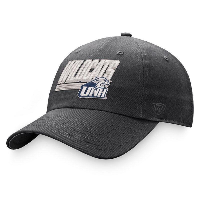 Mens Top of the World Charcoal Kansas Jayhawks Slice Adjustable Hat Product Image