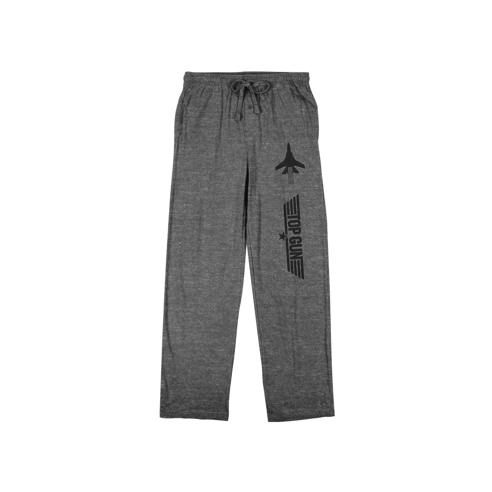 Men's Top Gun Logo Sleep Pants, Size: Medium, Gray Product Image