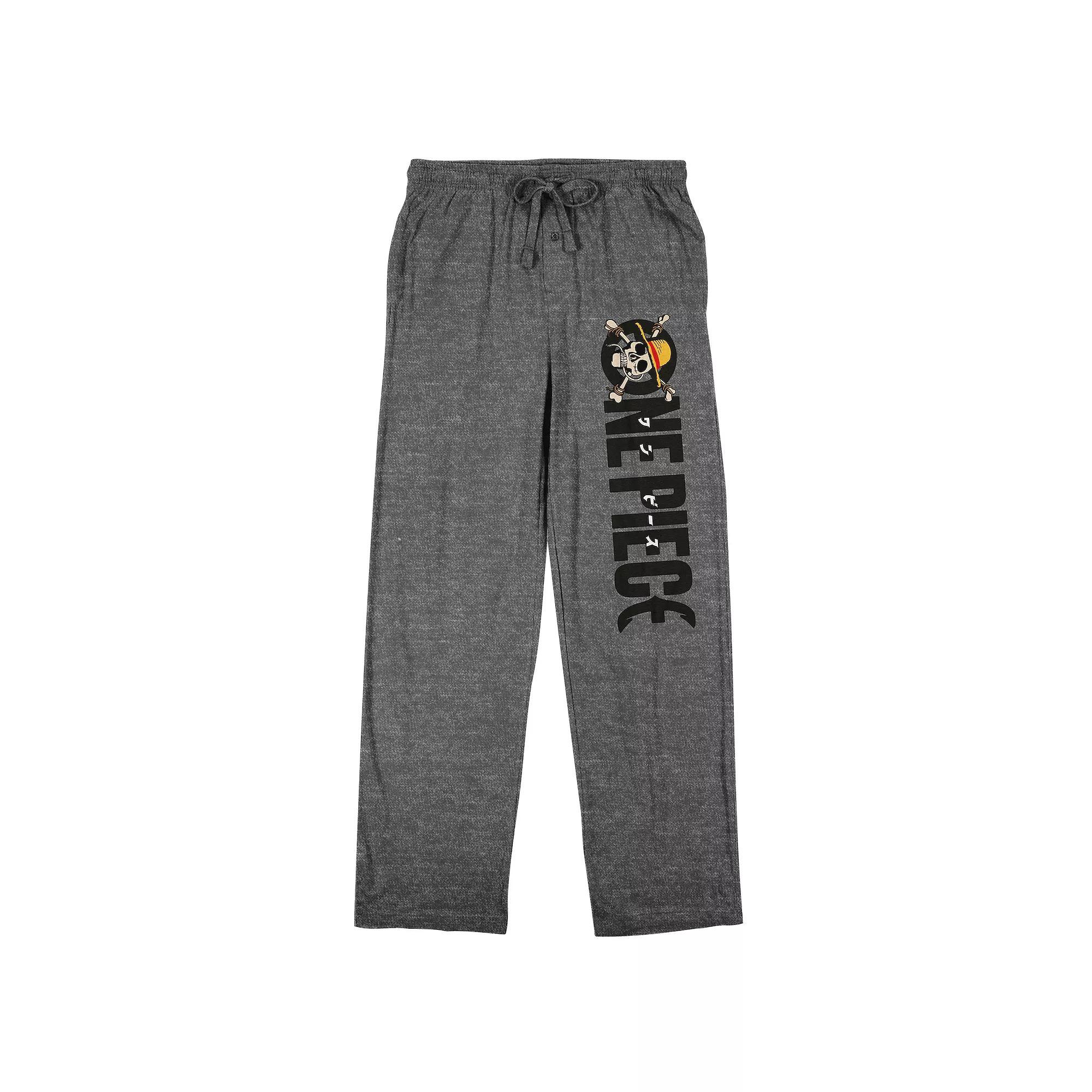 Men's One Piece Title Pajama Pants, Size: Small, Medium Gray Product Image