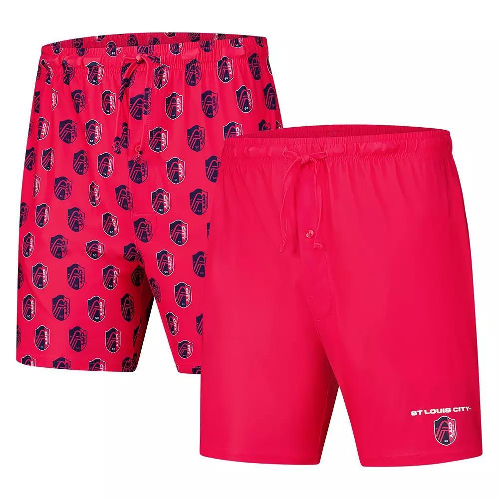 Men's Concepts Sport Red St. Louis City SC Record 2-Pack Short Set, Size: Large, Slc Red Product Image