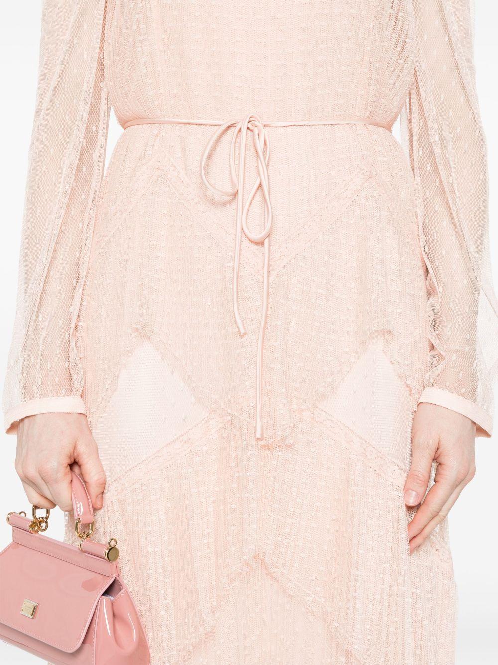 pleated tulle maxi dress Product Image