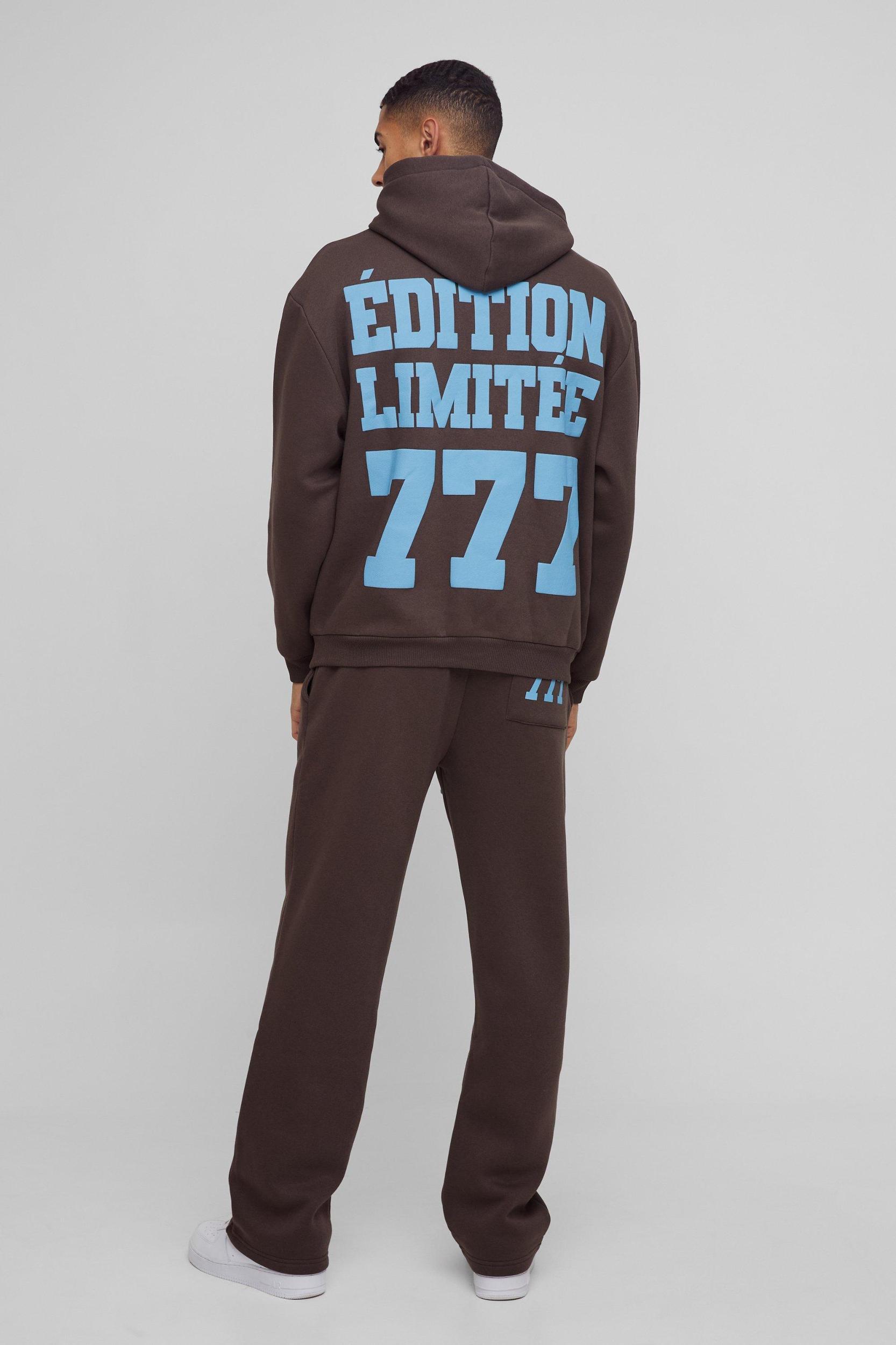 Oversized Edition Puff Print Hoodie | boohooMAN USA Product Image