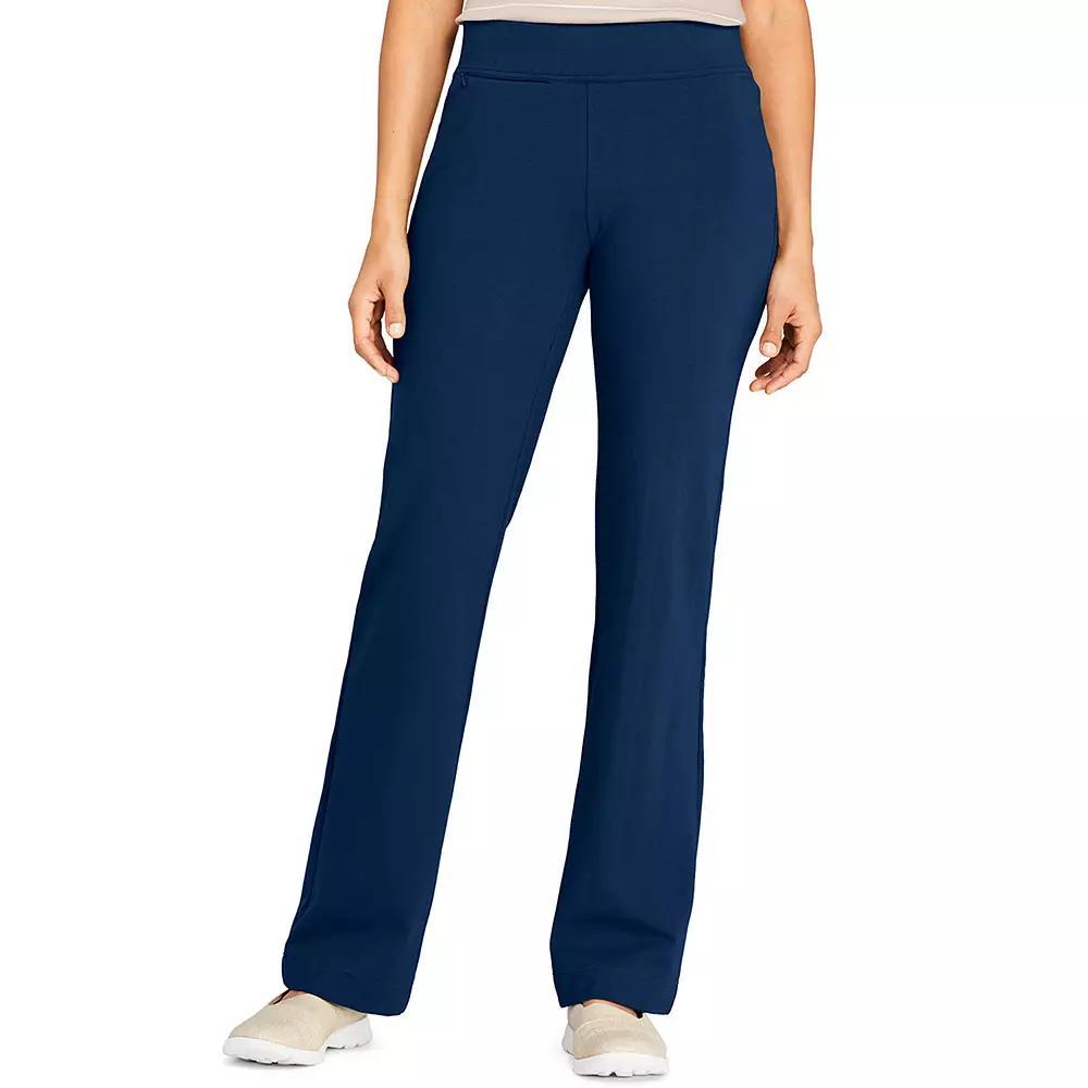 Plus Size Lands' End Starfish Pull-On Straight-Leg Pants, Women's, Size: 1XL, Green Moss Product Image