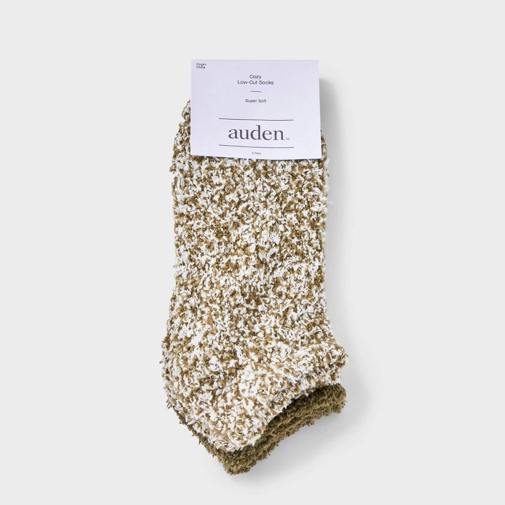 Womens Marled 2pk Cozy Low Cut Socks - Auden 4-10: Recycled Polyester, Spandex, Knit, Machine Washable Product Image