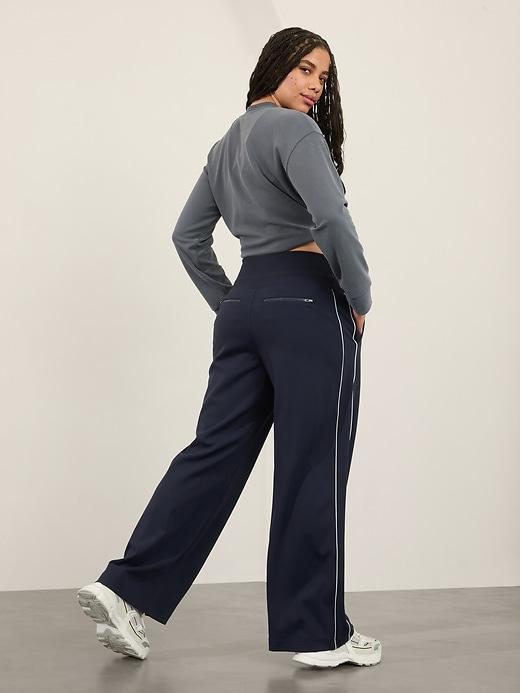 Venice High Rise Track Stripe Wide Leg Pant Product Image