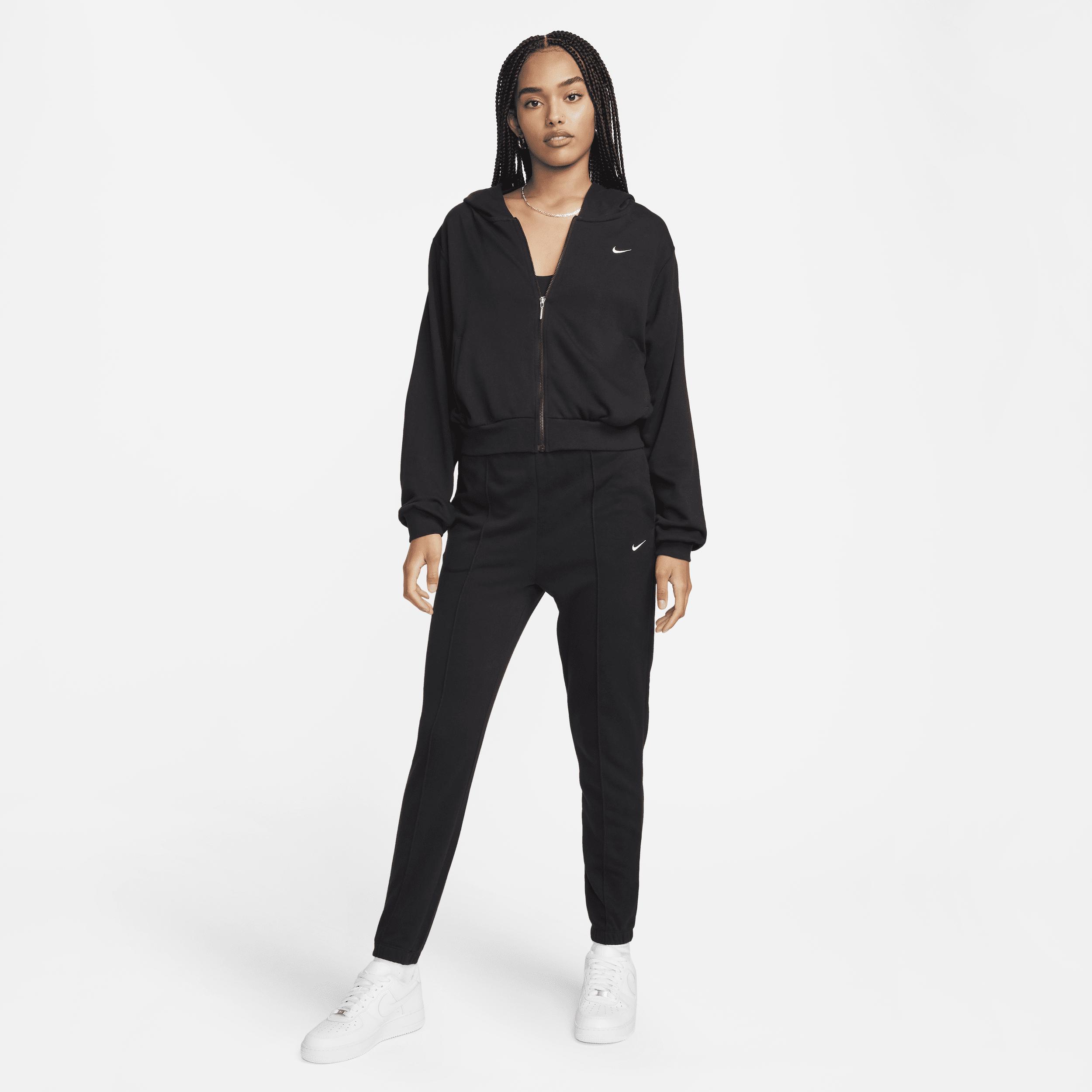 Women's Nike Sportswear Chill Terry Full-Zip Hoodie, Size: XL, Black Product Image