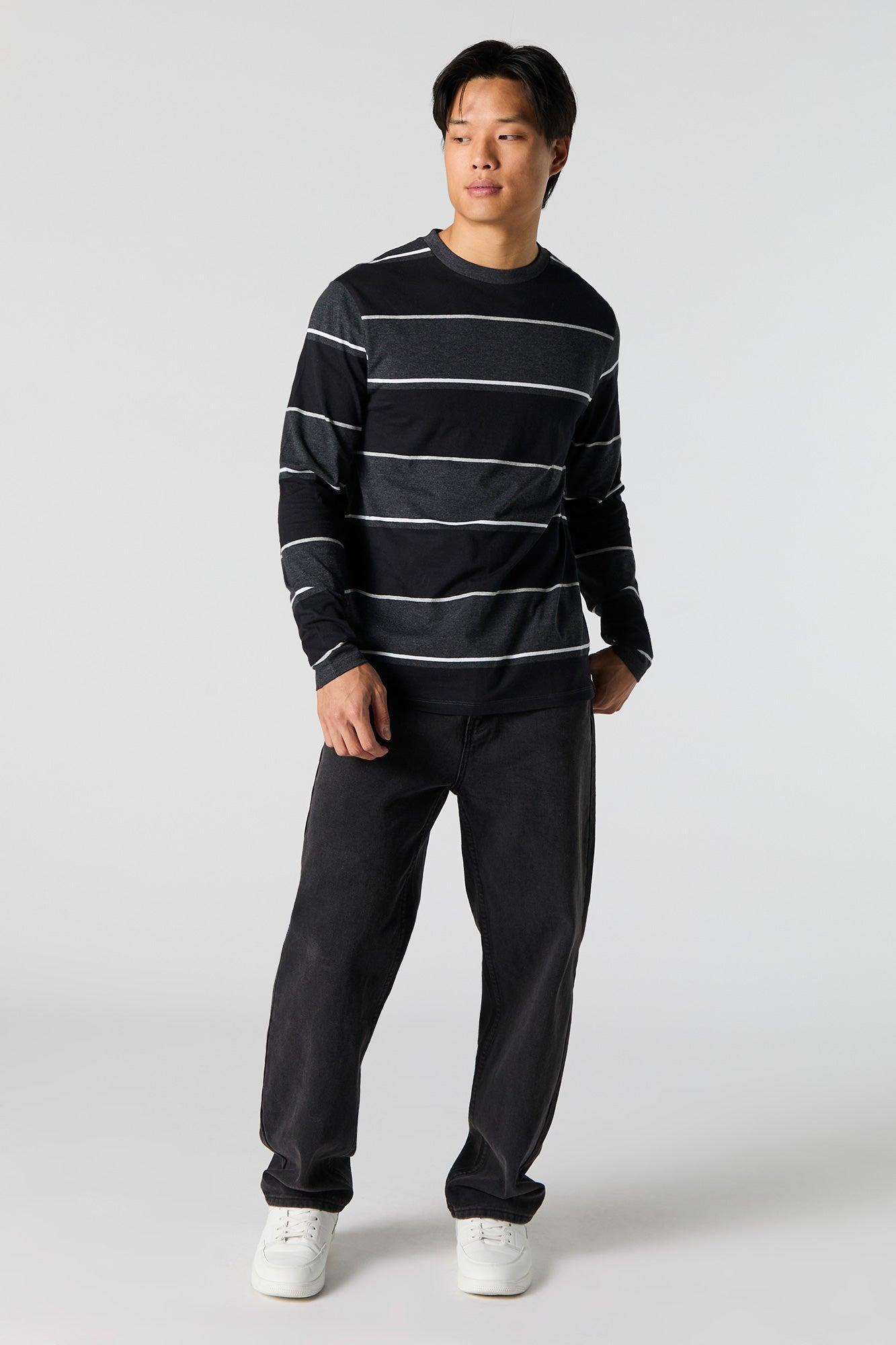 Striped Long Sleeve Top Male Product Image