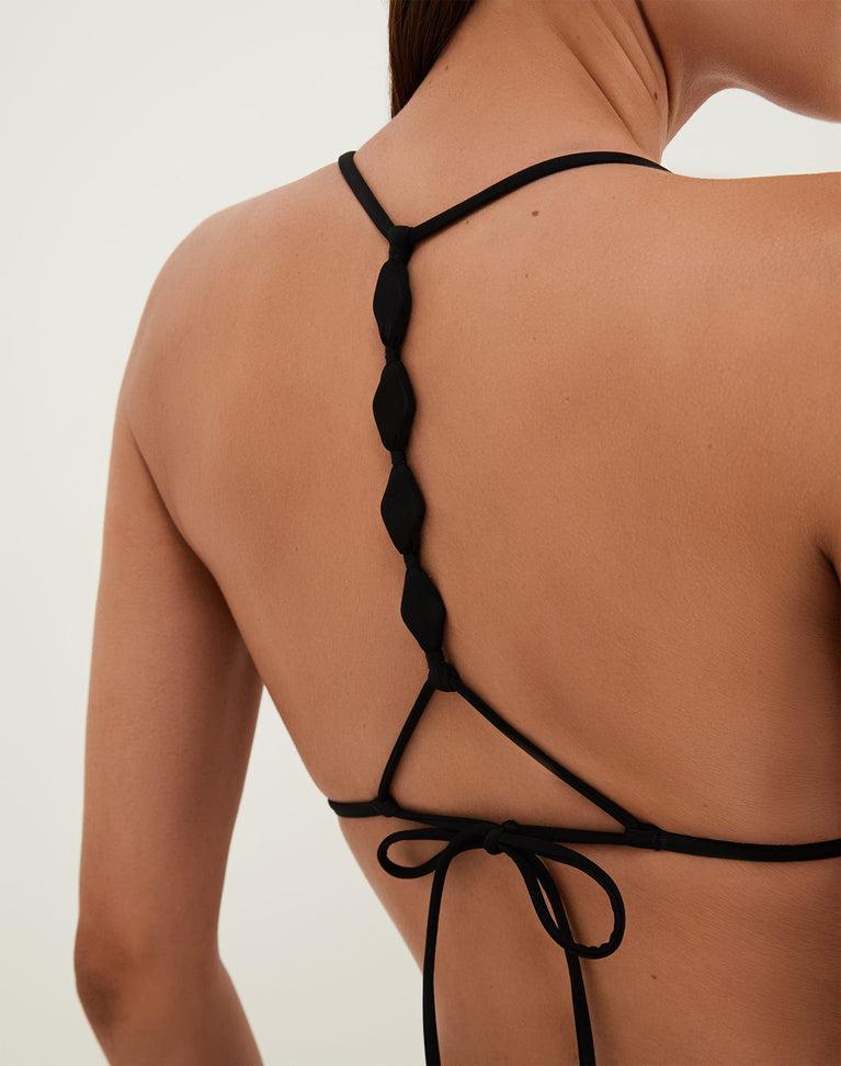 Alexa T Back Tri Top - Black Product Image