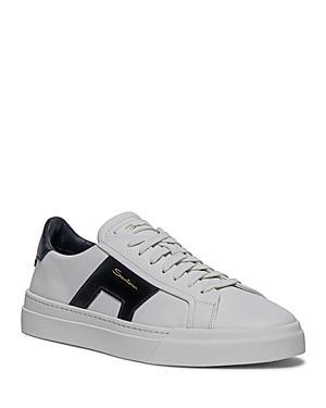 Santoni Mens Double Buckle Lace Up Sneakers Product Image