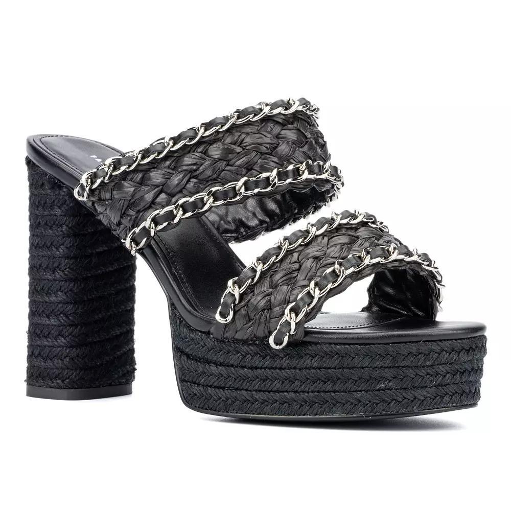 Fashion to Figure Maia Women's Wide Width Sandals, Size: 13 Wide, Black Product Image