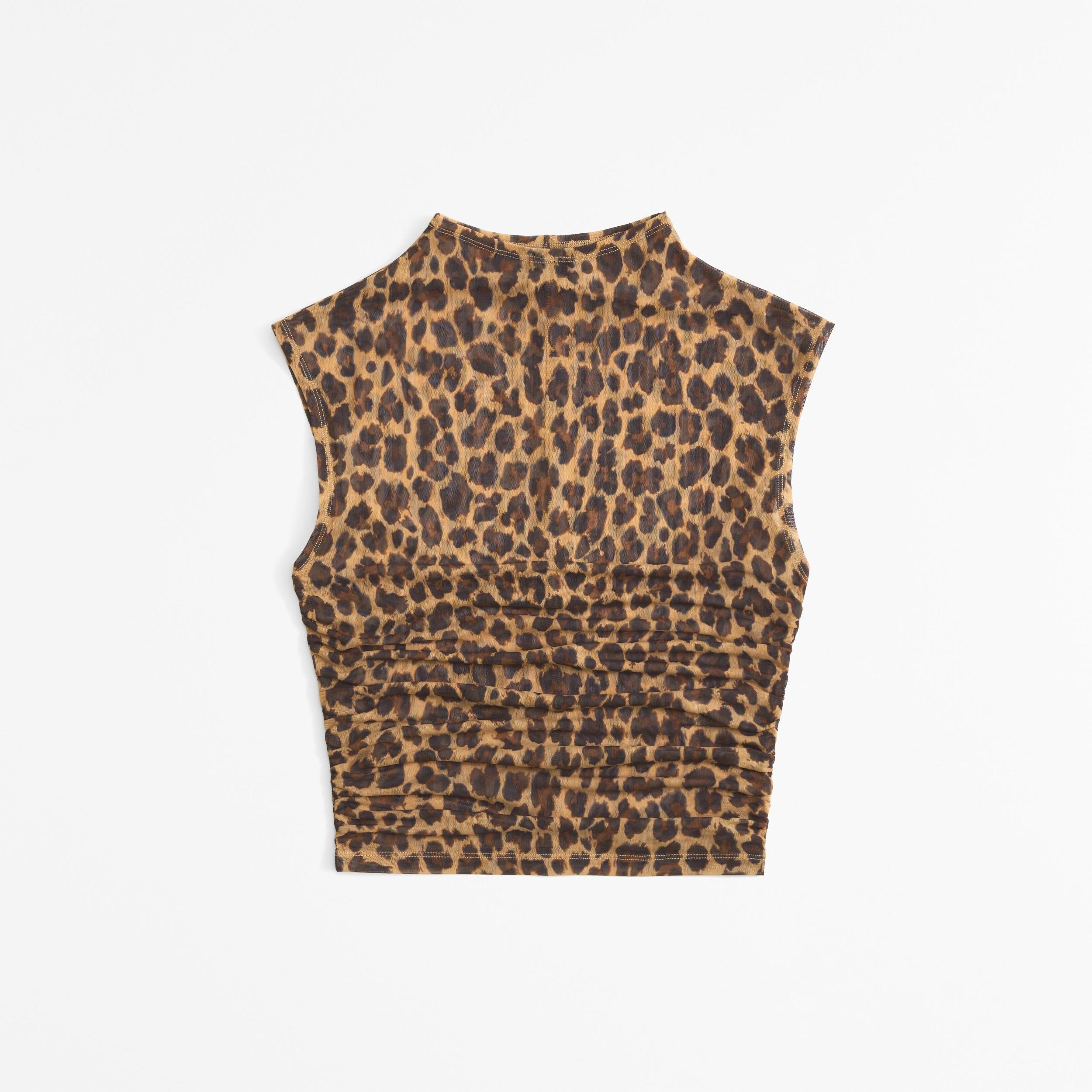 Long-Sleeve Grown-On Mockneck Top Product Image