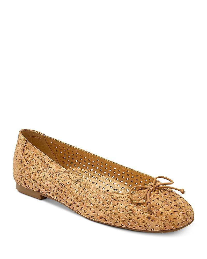 Jack Rogers Kenlyn Ballet Metallic Leather Bow Flats Product Image