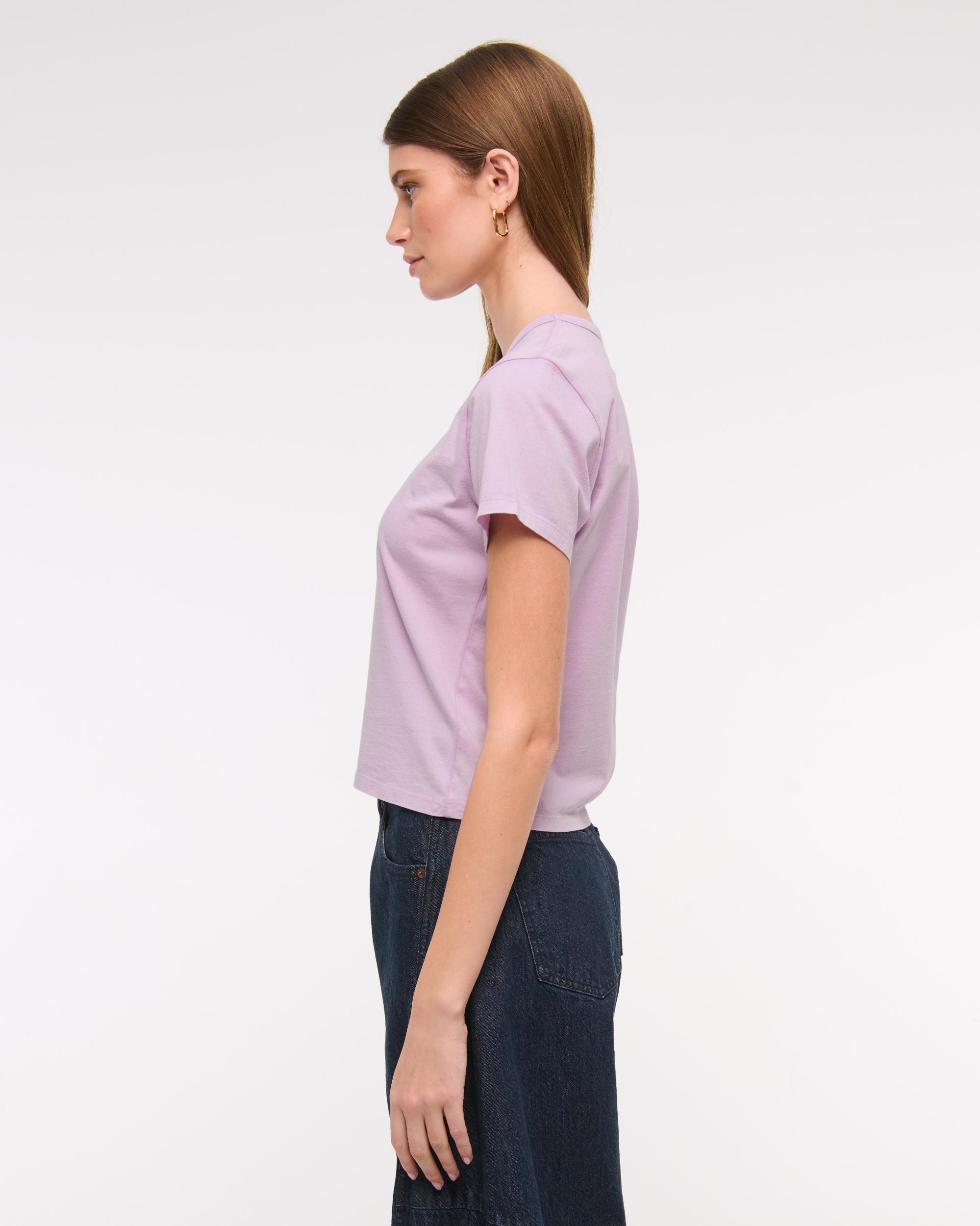 Essential Polished Body-Skimming Tee Product Image