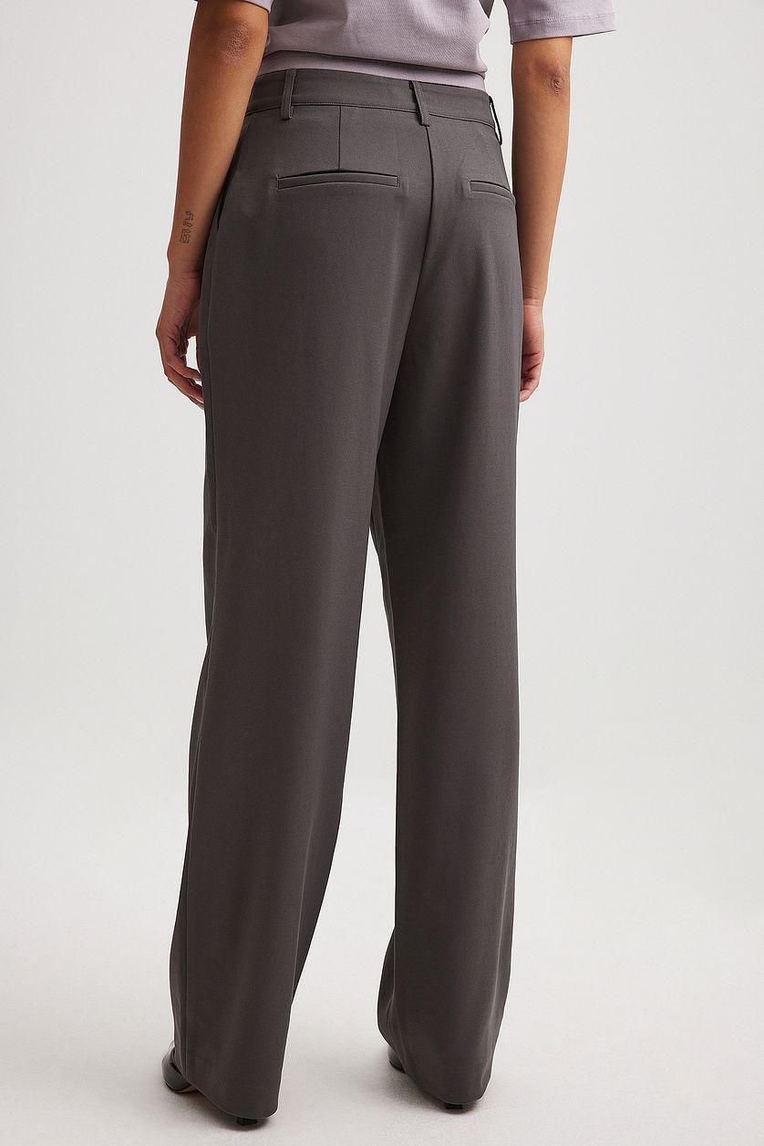 Wide Pleated Suit Pants Product Image