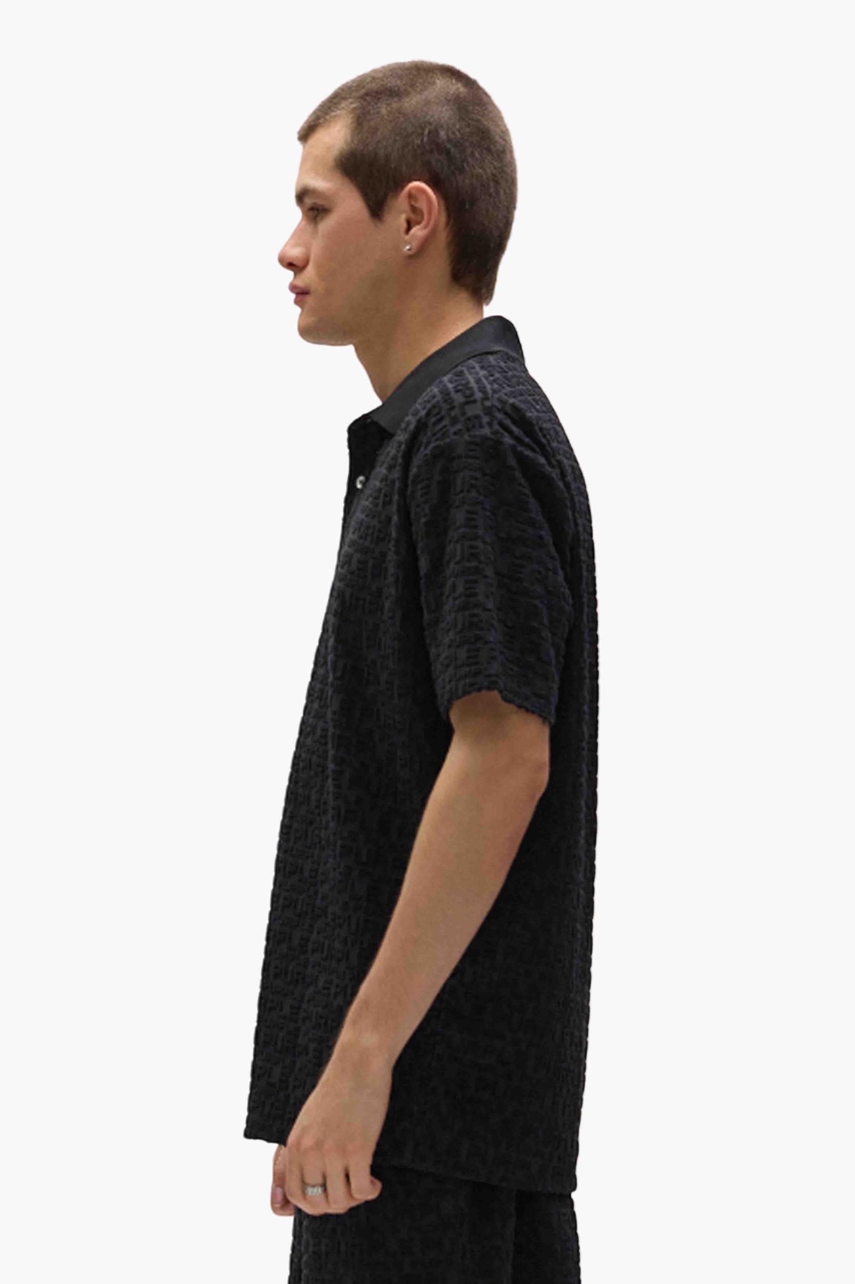 Terry Jacquard Polo Male Product Image