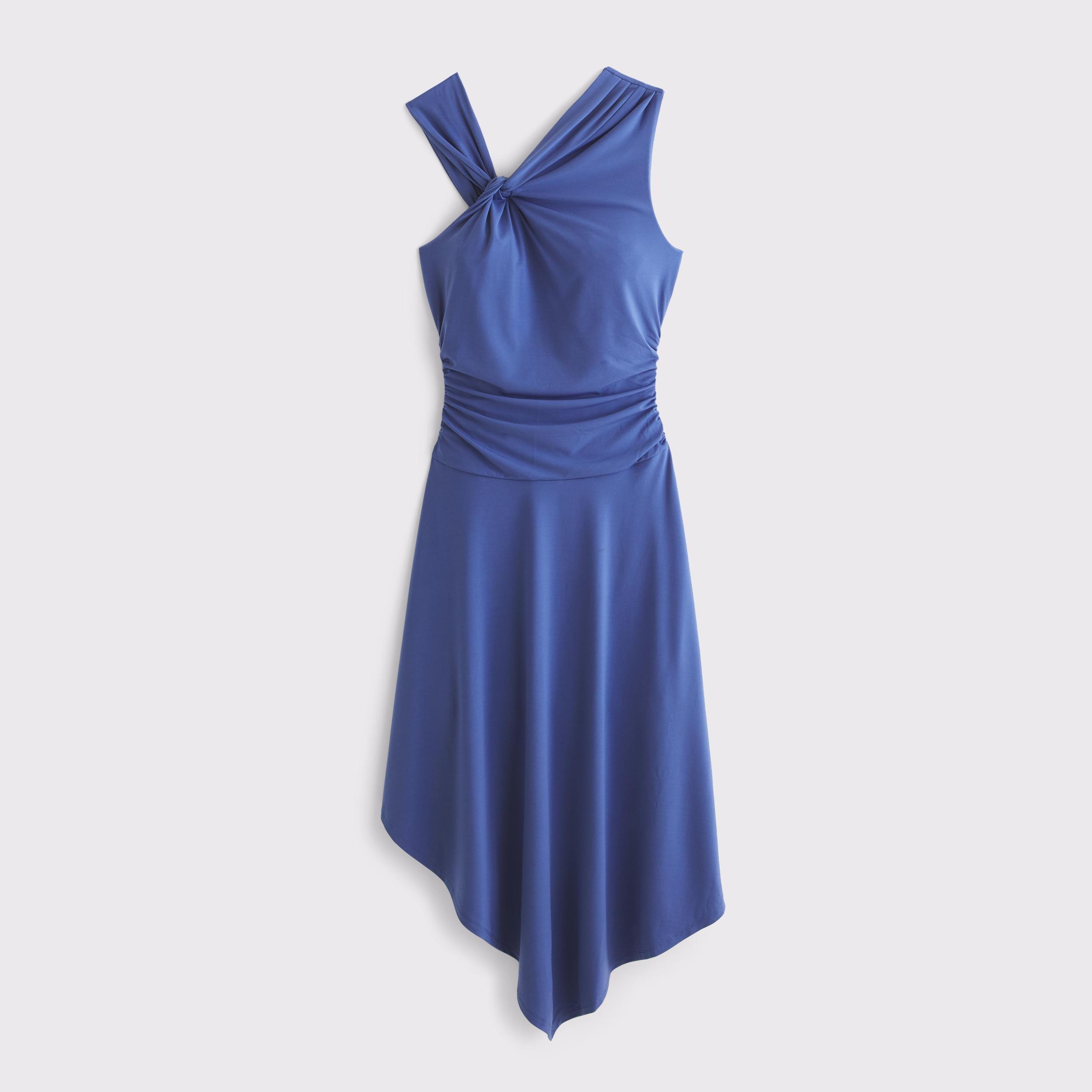 Asymmetrical Knit Midi Dress Product Image