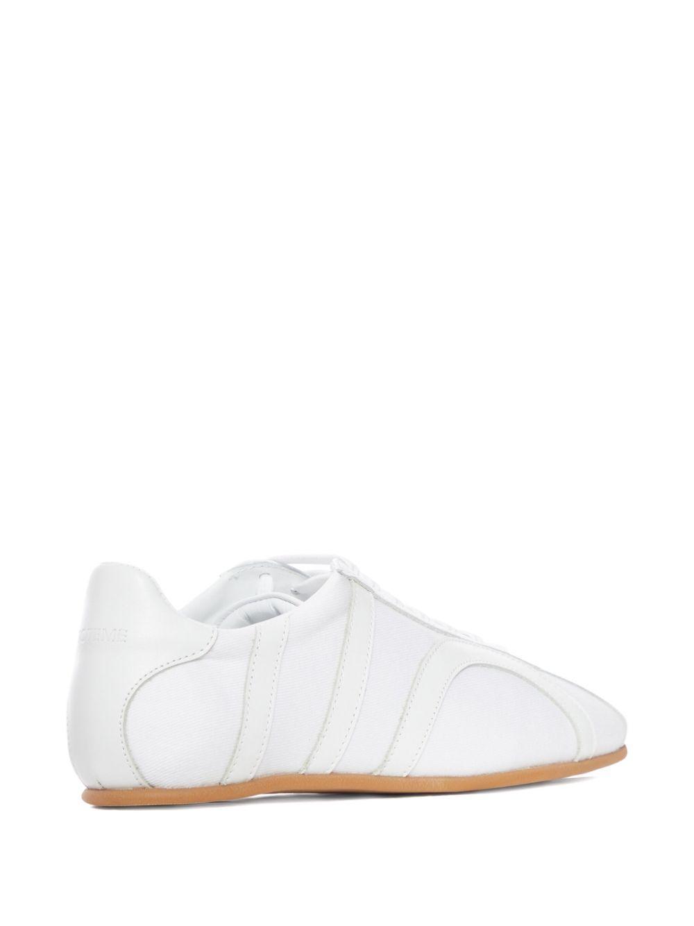 leather-panel lace-up sneakers Product Image