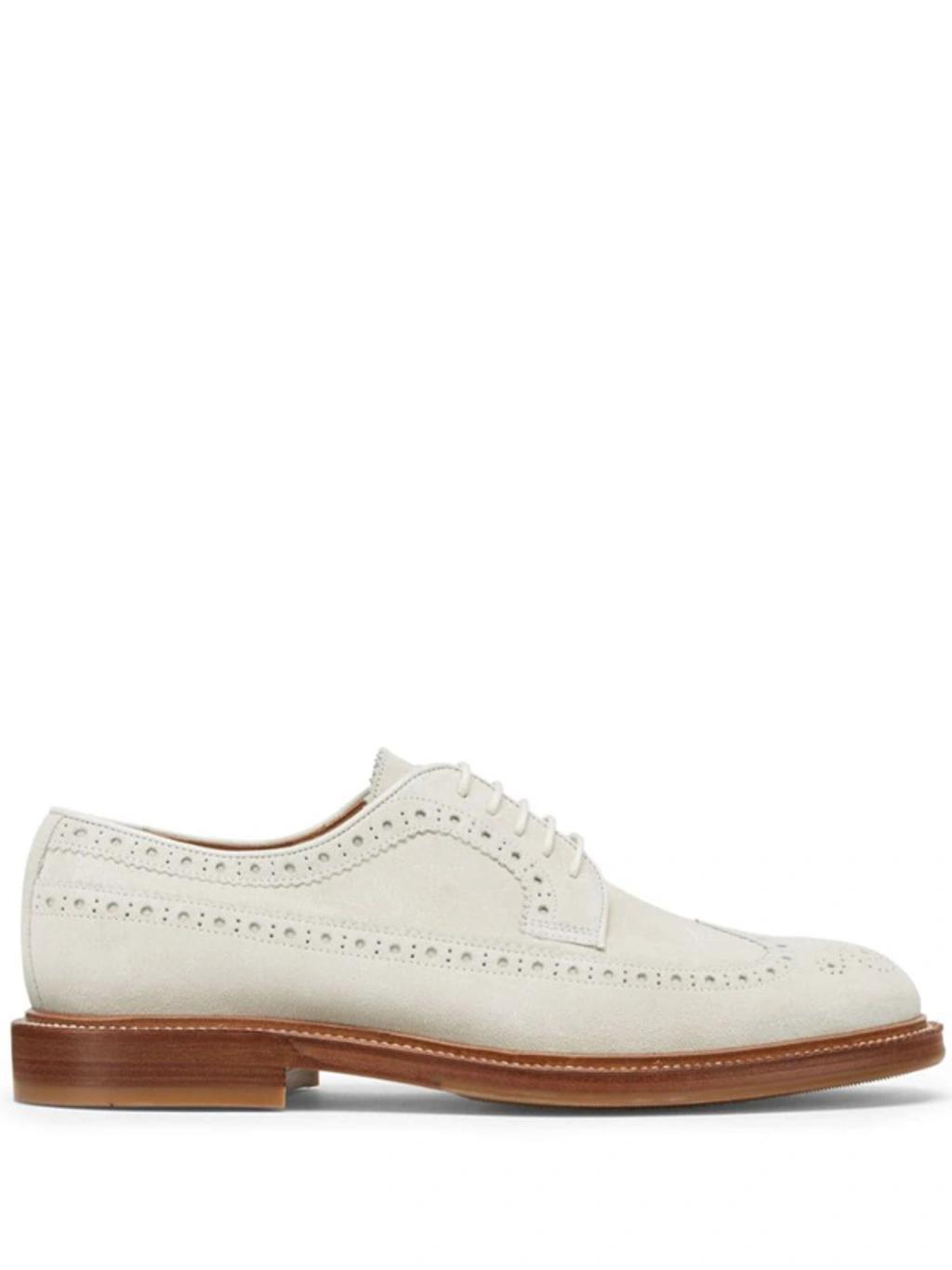 BRUNELLO CUCINELLI Flat Shoes In Beige Product Image