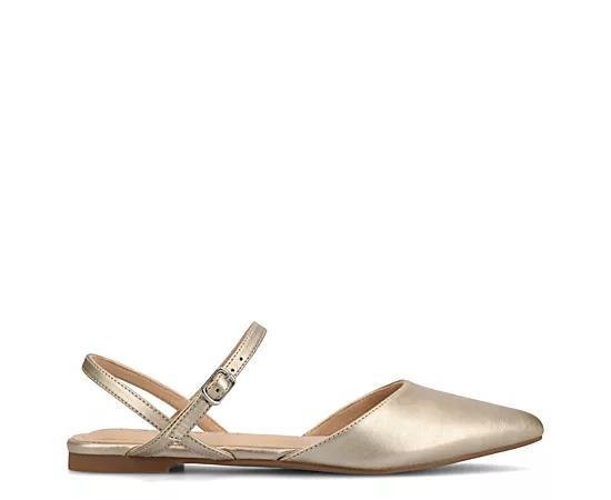 Journee Martine Womens SuperNatural Shades Tru Comfort Foam Dress Flats Beige Product Image