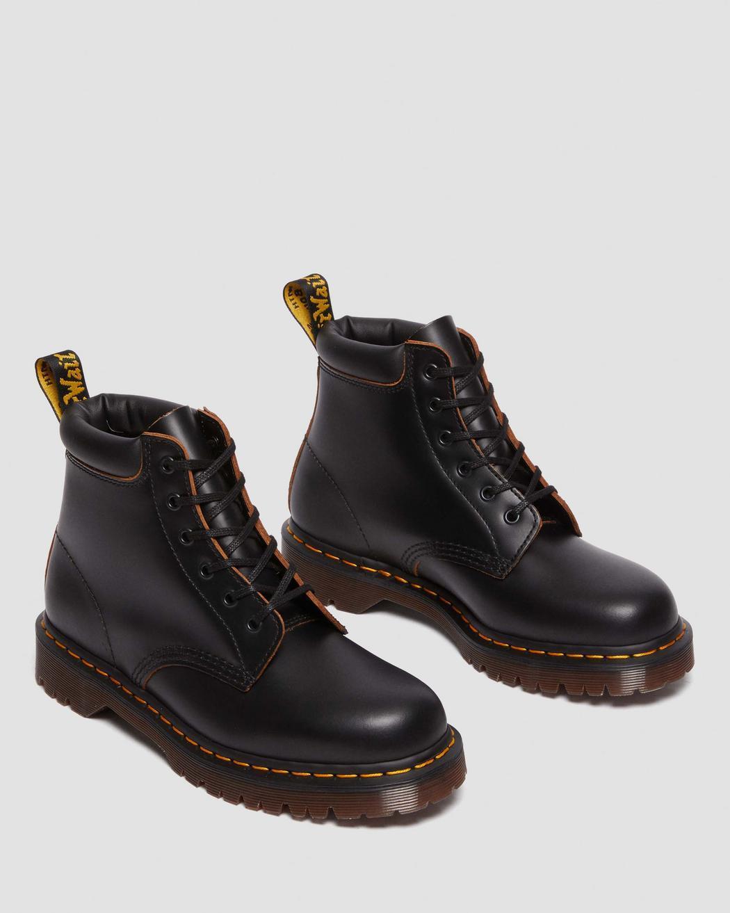 939 Vintage Smooth Leather Lace Up Boots Product Image