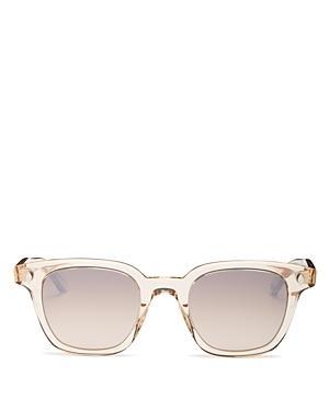Mens Broadway Sun Clear Acetate Rectangle Sunglasses Product Image