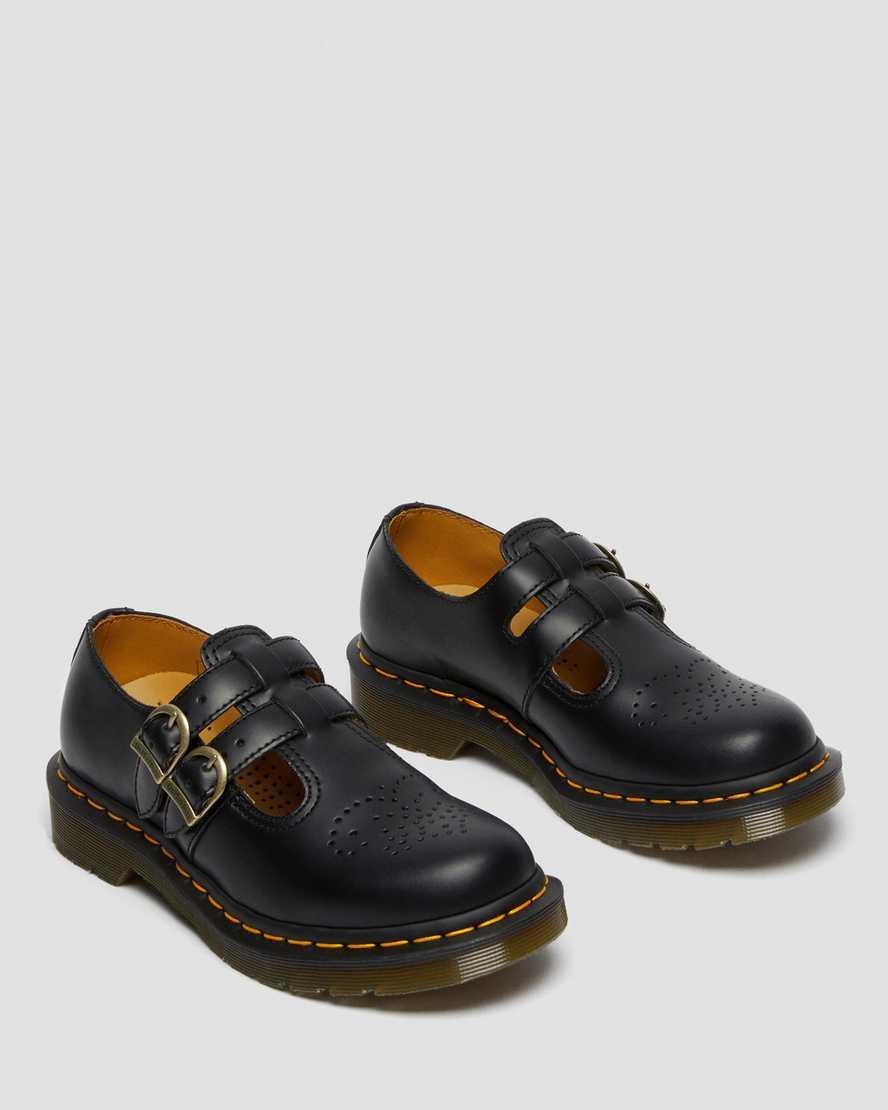 Dr. Martens Womens 8065 Mary Jane Buckle Leather Shoes Product Image