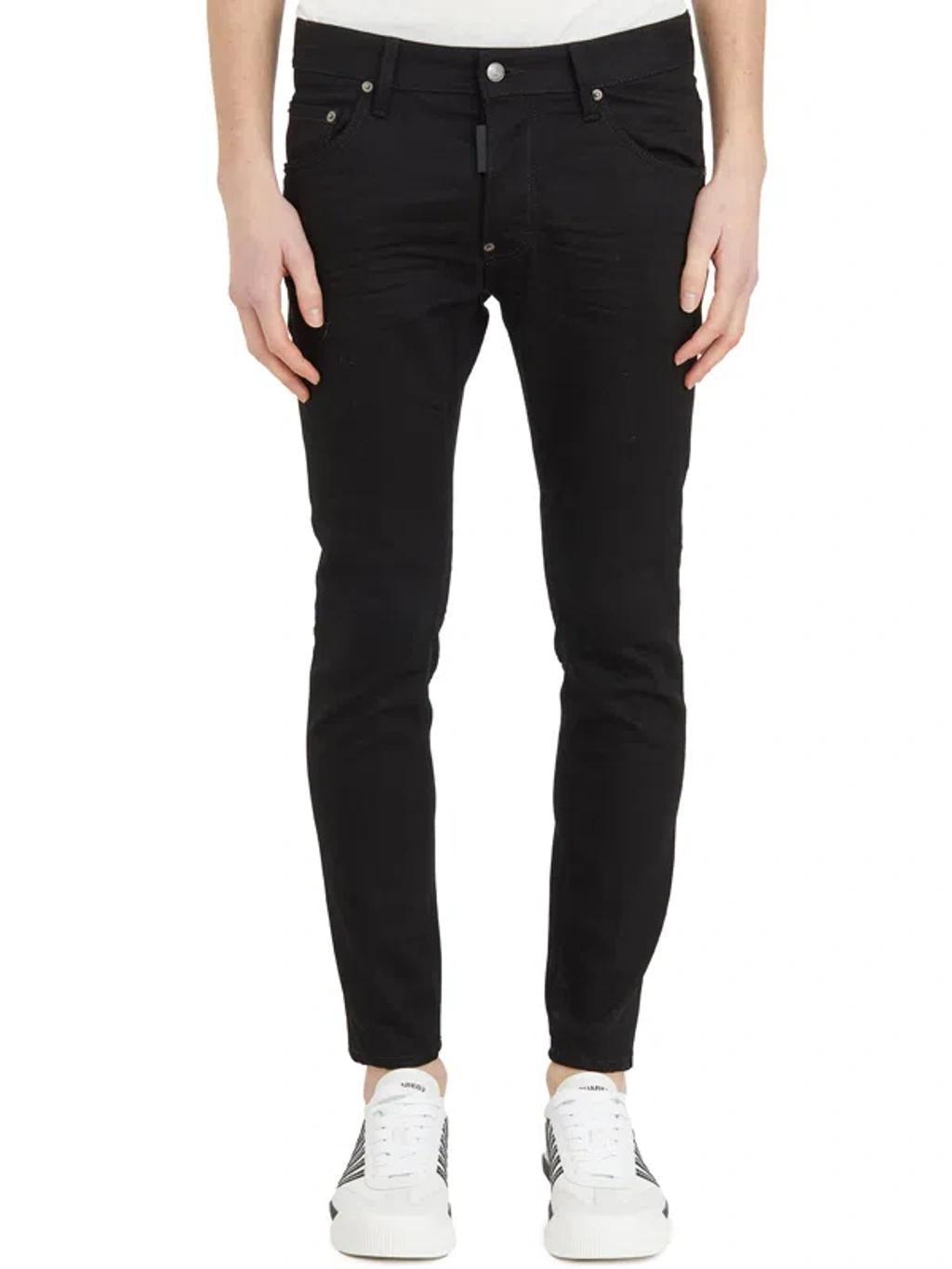 DSQUARED2 Cool Guy Mid-rise Skinny Jeans In Black Product Image