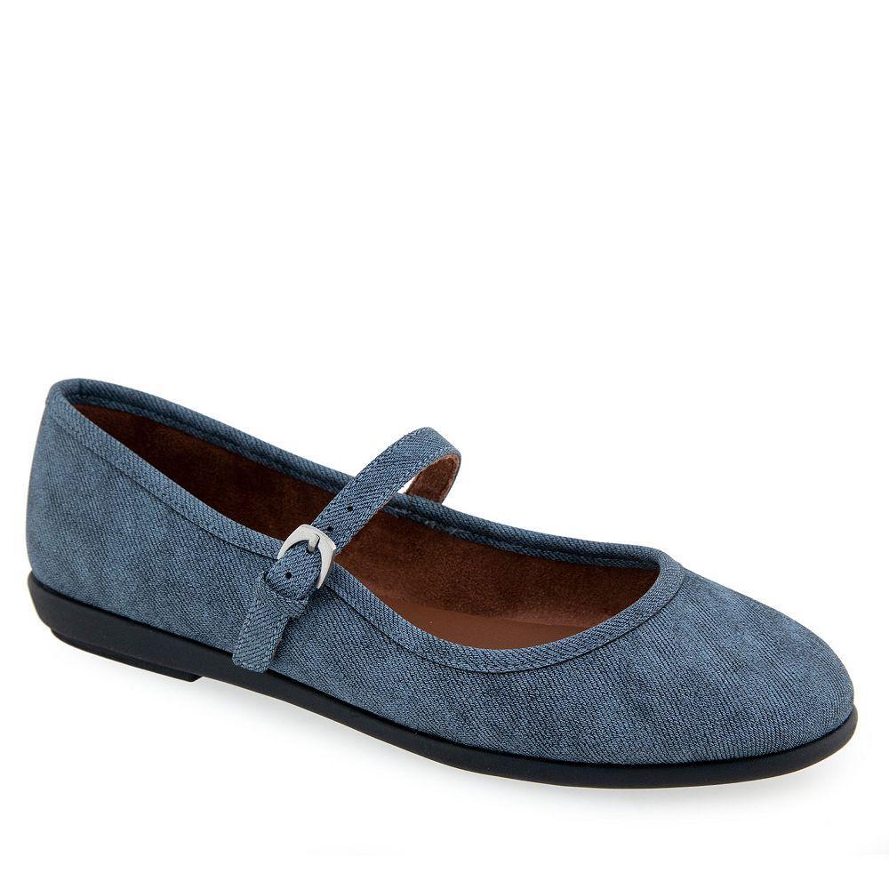 Aerosoles Baylee Women's Mary Jane Flats, Size: 6.5, Blue Jean Texture Product Image