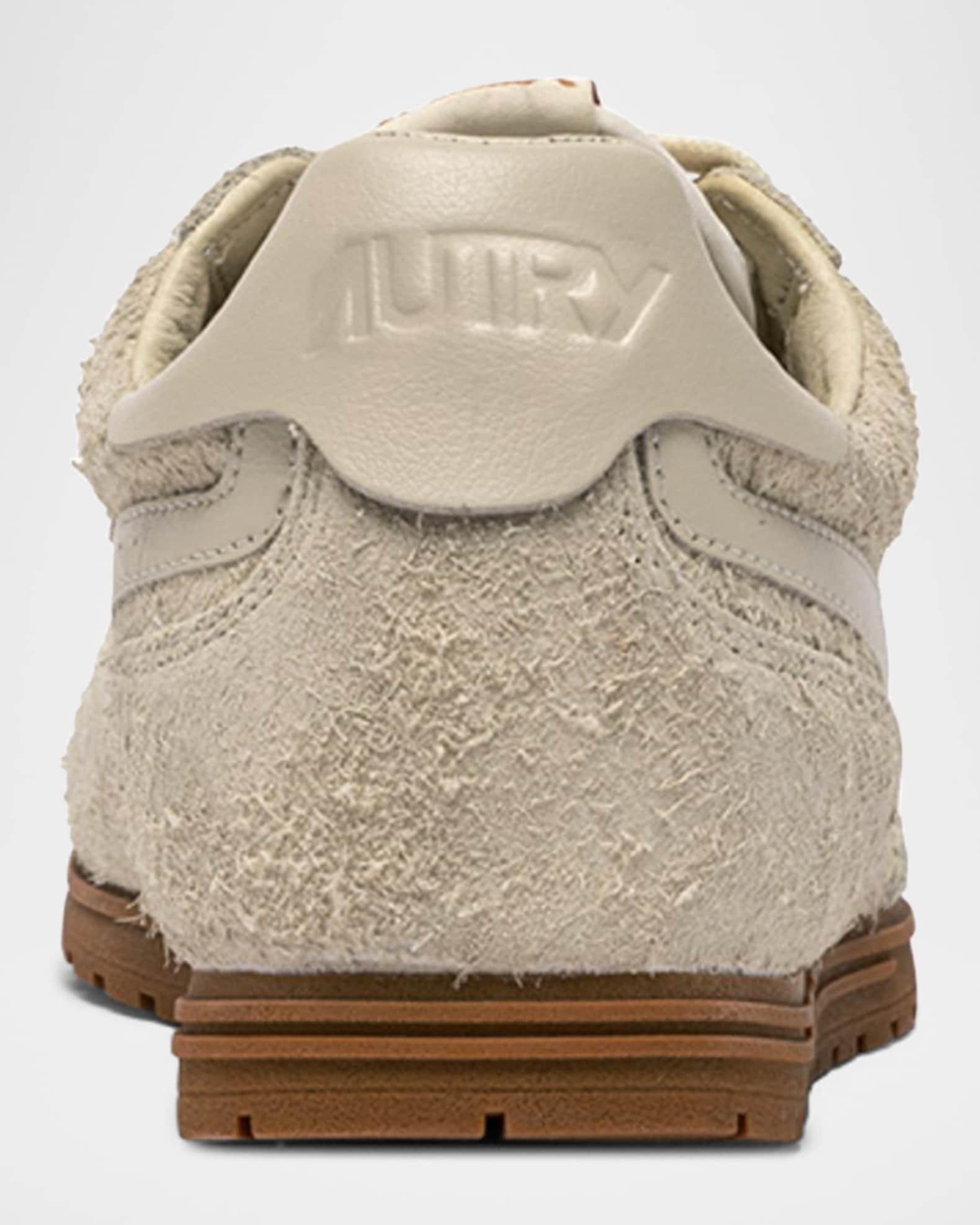 Windspin Tonal Sneakers in Suede and Leather Product Image