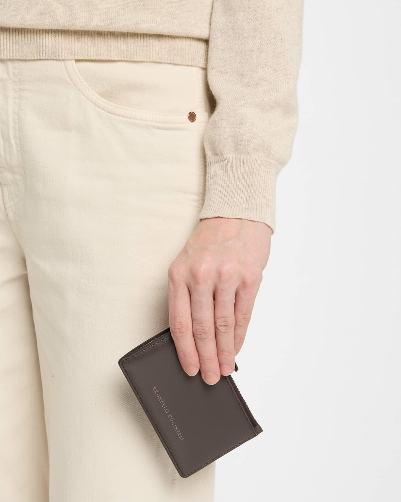 Monili Zip Leather Wallet  Product Image