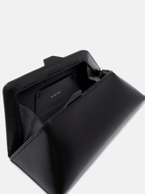 ''8.30PM'' black oversized clutch Product Image