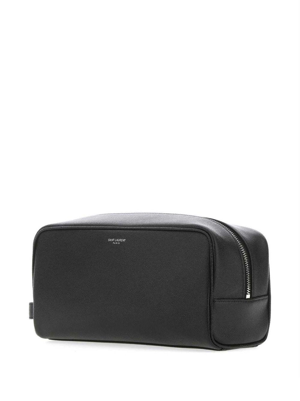 logo-stamp leather pouch Product Image