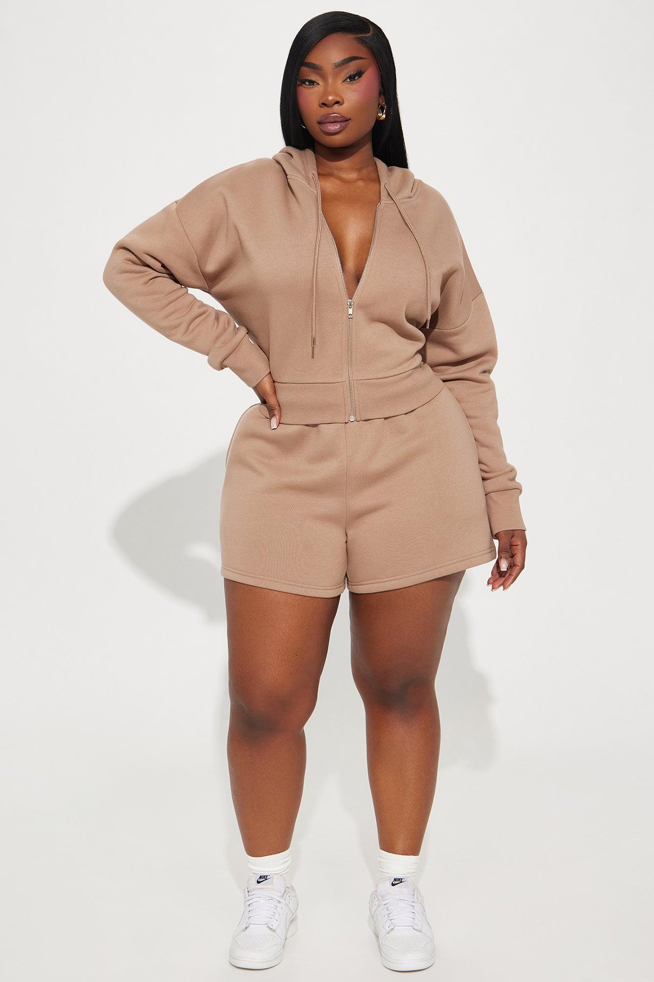 Brianna Sweatshirt Set - Mocha Product Image