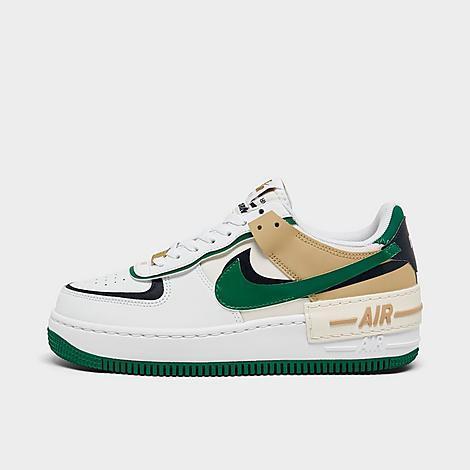 Nike Womens Nike Air Force 1 Shadow - Womens Shoes White/Midnight Navy/Malachite Product Image