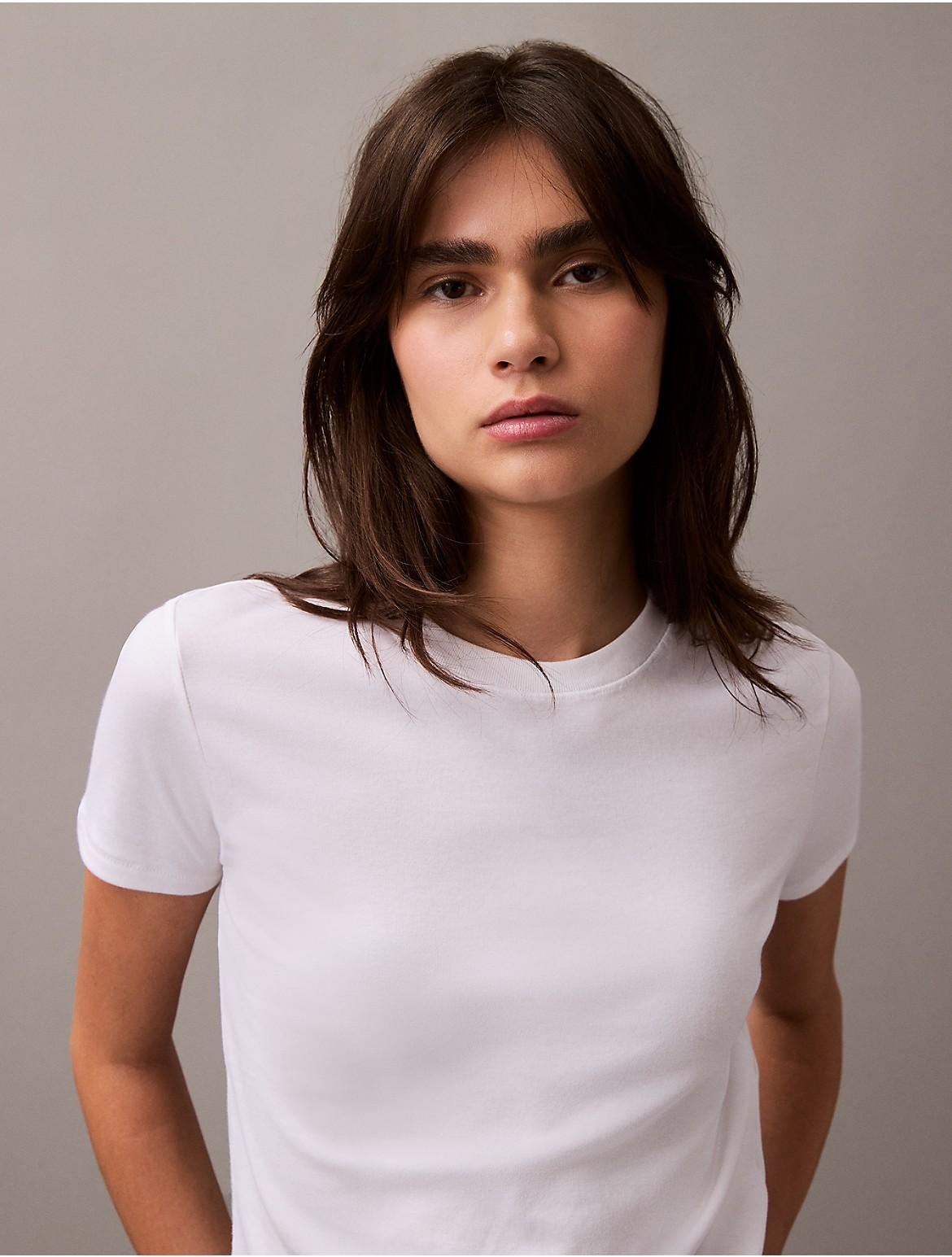 Calvin Klein Womens Soft Cotton Tee - Purple - XL Product Image