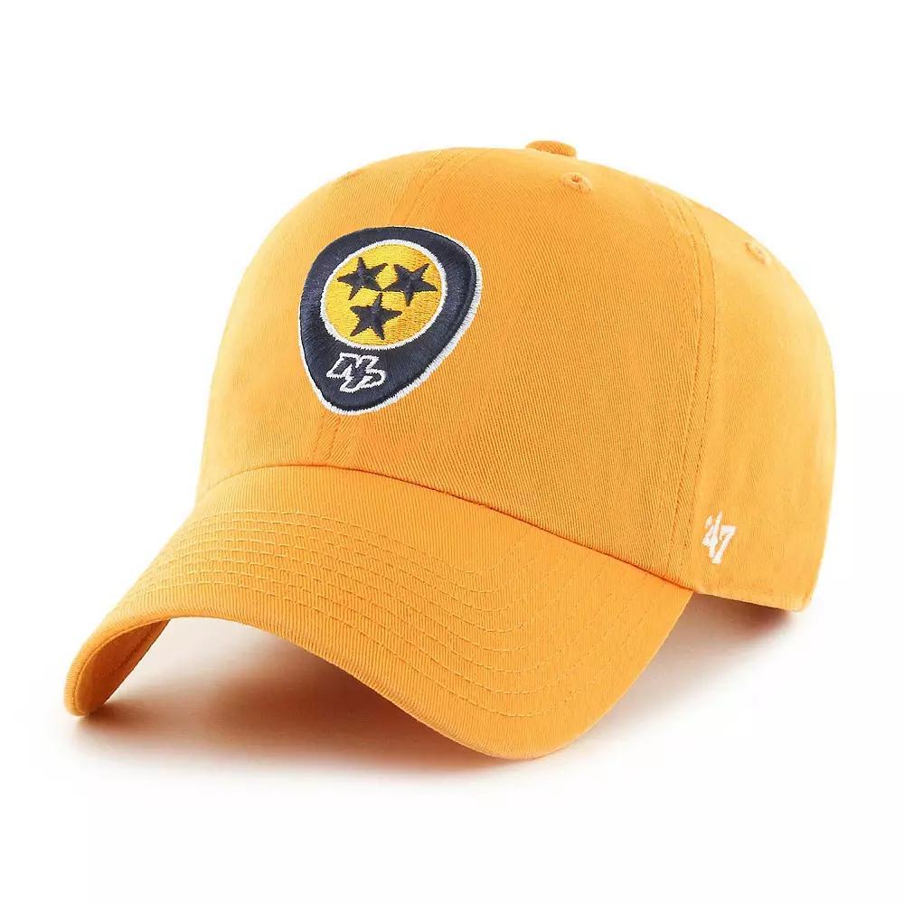 Men's '47 Gold Nashville Predators Alternate Clean Up Adjustable Hat, Pdt Gold Product Image