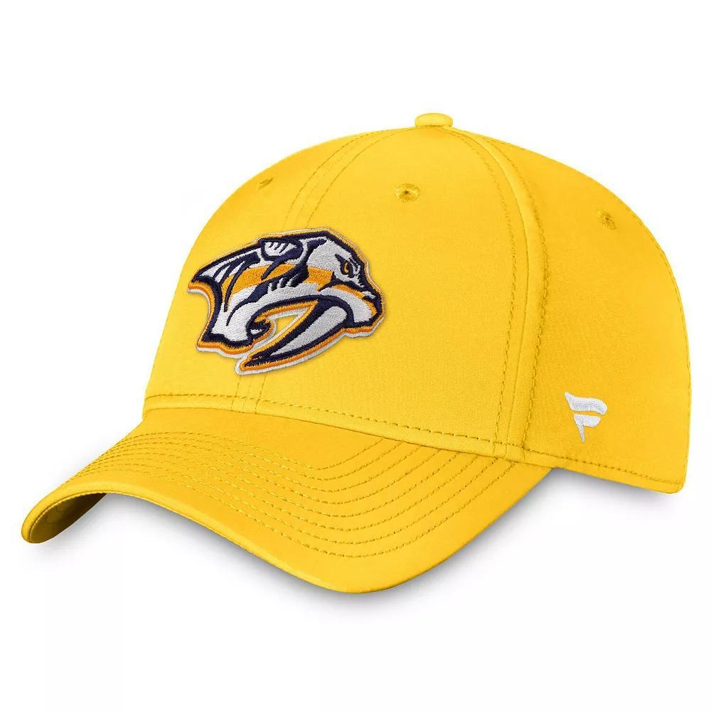 Men's Fanatics Gold Nashville Predators Core Primary Logo Flex Hat, Size: Medium/Large, Pdt Gold Product Image