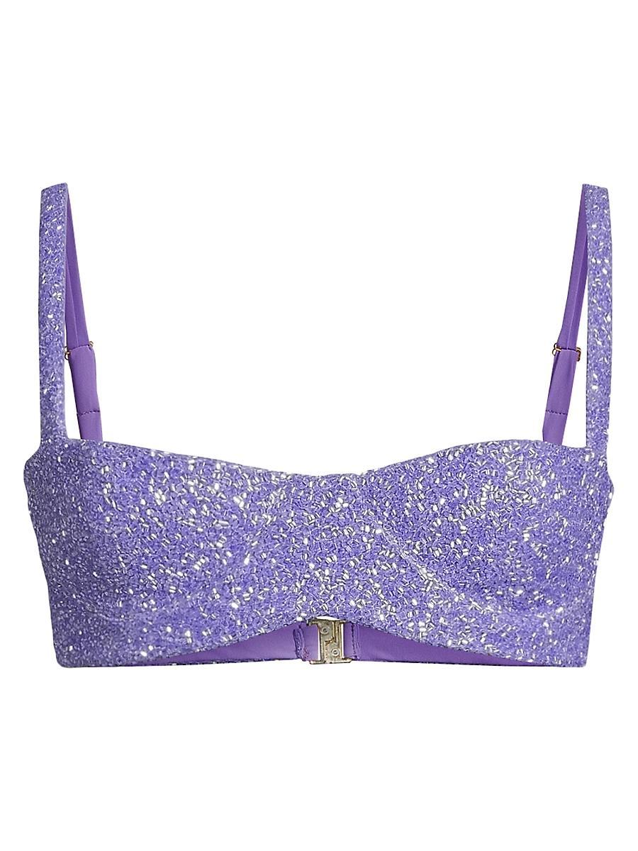 Womens Heidi Beaded Underwire Bikini Top Product Image
