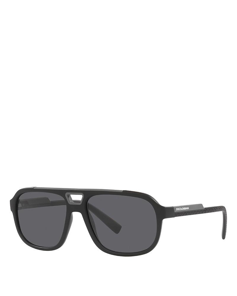 Men's Arnette AN433857-X 57mm Injected Rectangle Sunglasses, Dark Green Product Image